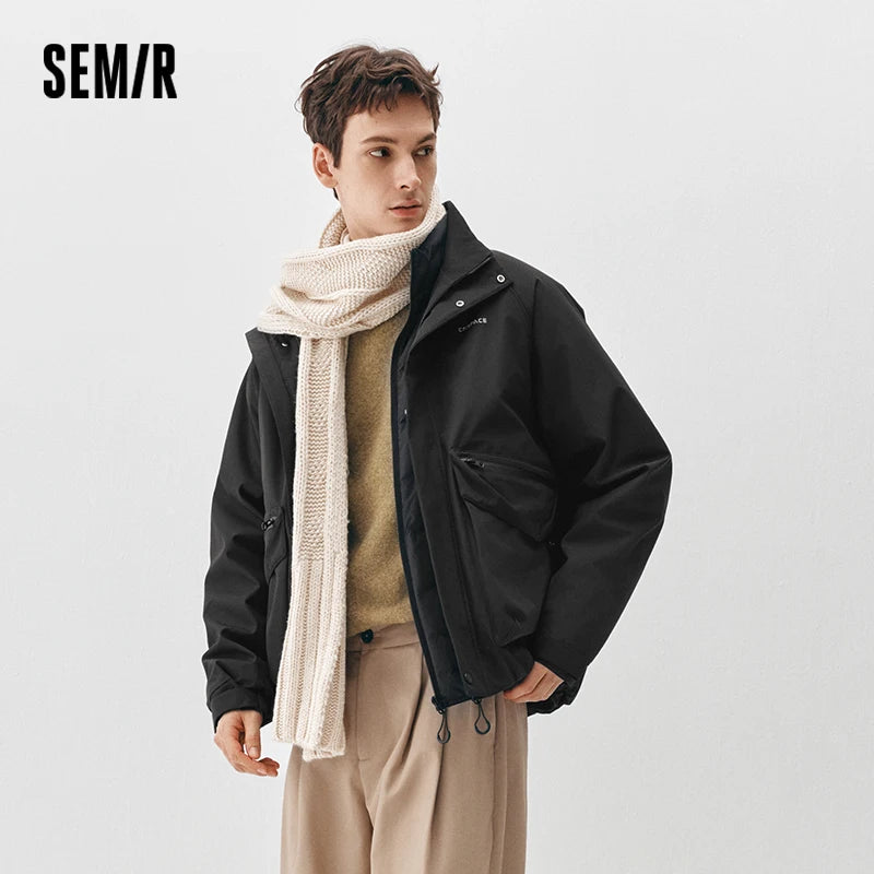 Semir Men Down Jacket Outdoor Protection 2026 Winter Warm Insulation Cold Weather Everyday Style Outdoor Layer Clean Silhouette