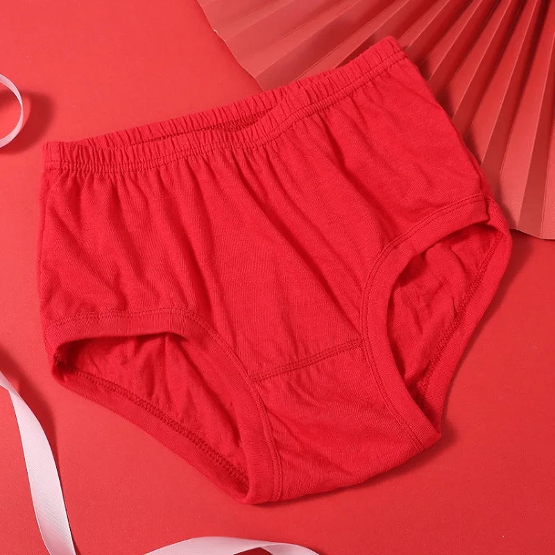 3pcs Pure Cotton Women Panties Large Size High Waist Underwear Briefs Mother Breathable Comfort Panty Plus Size Female Lingeries