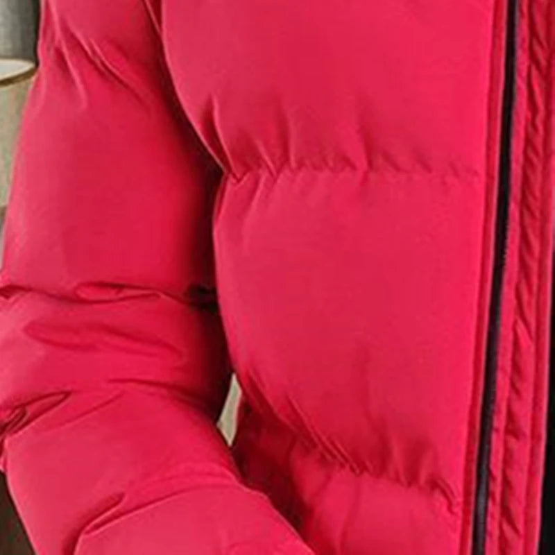 2025 Men's Puffer Jacket Thermal Warmth Quilted Coat Stand Collar Streetwear Casual Outerwear Oversized Athleisure Winter Coat ATFH