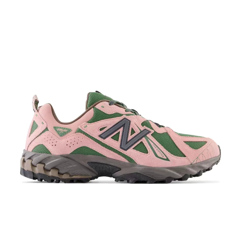 New Balance 610T Unisex Low-Top Casual Running Shoes – Pink/Green, Non-Slip Outsole, Durable & Comfortable ML610TBK