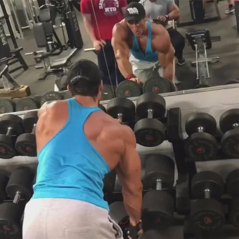 Anime Baki Hanma Print Stringer Tank Top for Men Y-Back Vest Muscle Training Undershirt Athletic Tops Gym Workout Bodybuilding