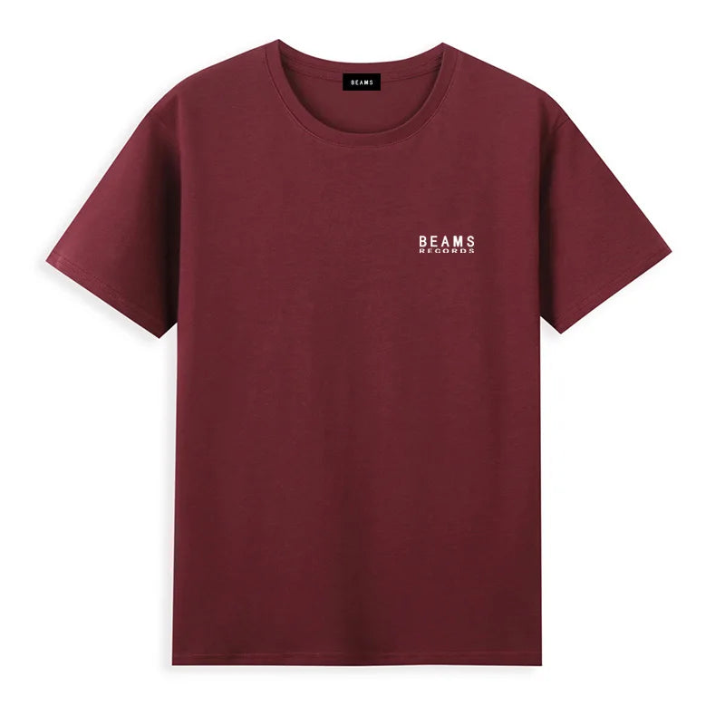 Japan Exports 25ss High-Quality Cotton T-Shirt Embroidered Logo Tees Couple Loose Short Sleeve Summer Casual O-Neck Tops ATFH