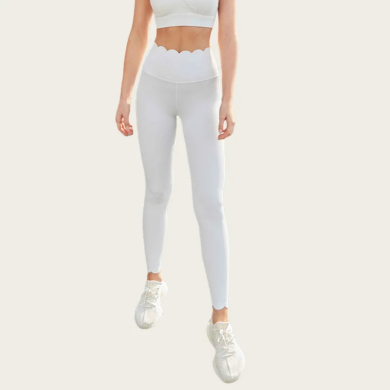Backless Hollow-out Waistcoat Yoga Clothes High Waist Leggings Bras For Women Slimming Fit Running Workout Fitness Sportswear - ATFH