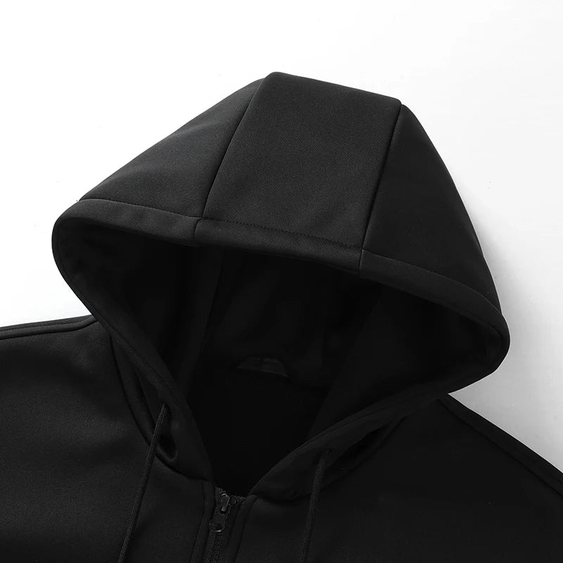 New Winter Usb Port Intelligent Heating Warmth Men'S Hooded Sweatshirt 7 Zones Heating Outdoor Cold Resistant Cardigan Jacket - ATFH