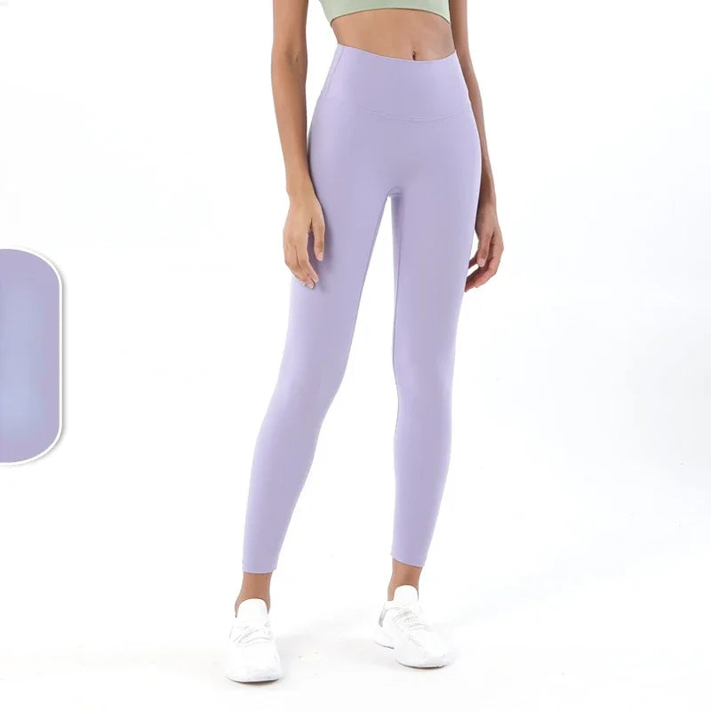 Women's 38 Colors Naked Feeling Yoga Leggings Women Sports Pants Tights Seamless Sport Femme Gym Leggins Workout Fitness Pants ATFH