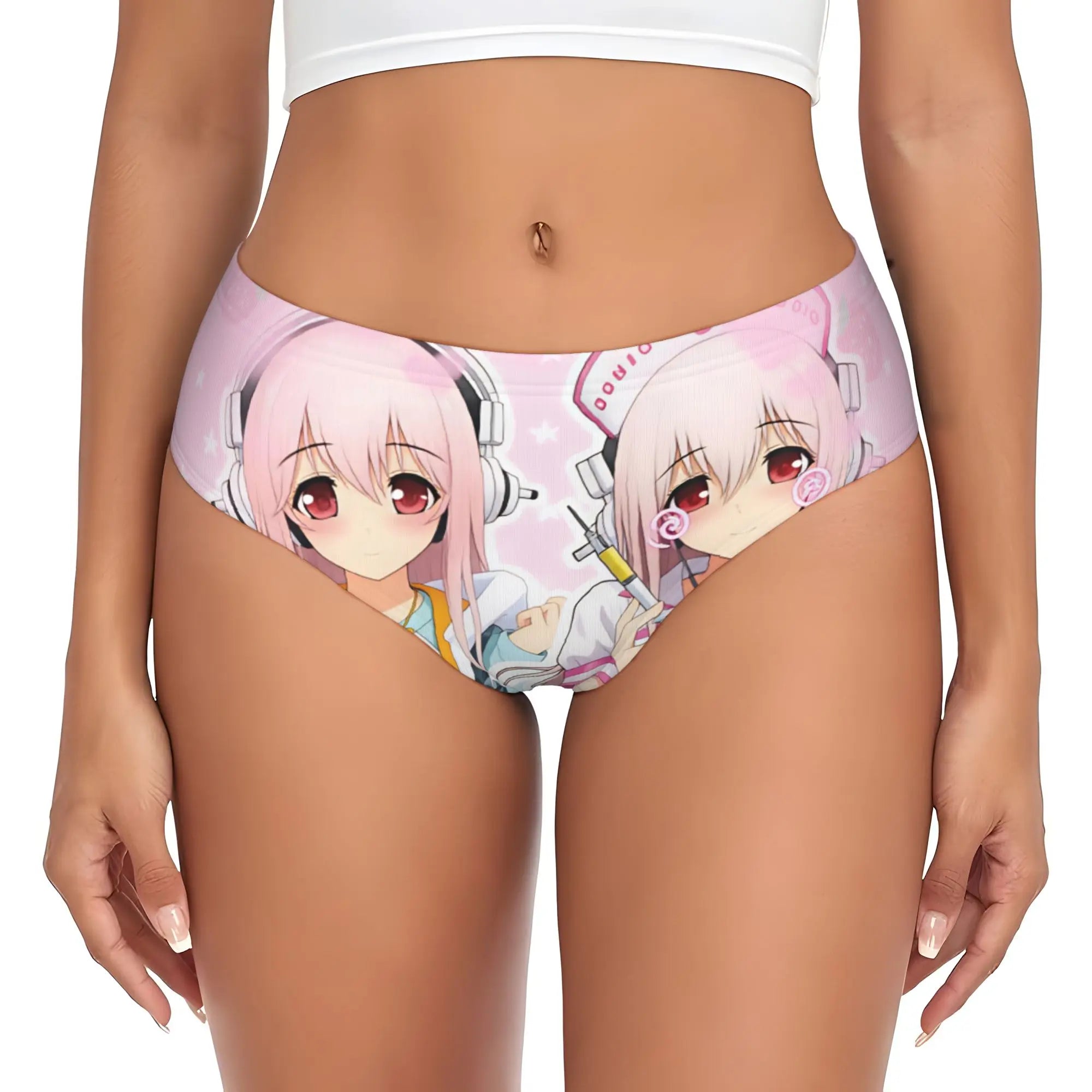 Super Sonico Anime Kawaii Girl Brief Panties Women Comfort Stretch  Underwear