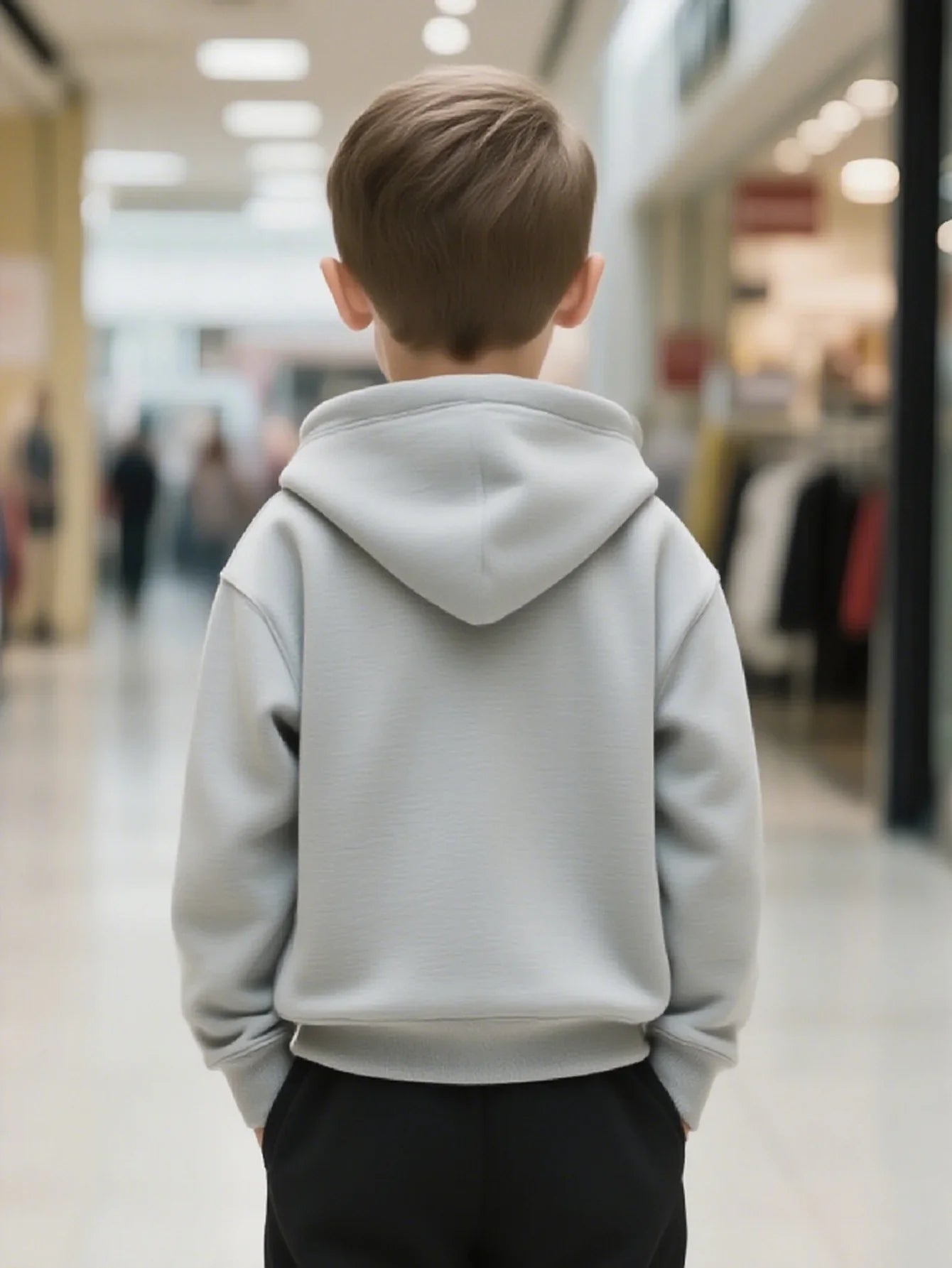 Boys' Hooded Sweatshirt Autumn/Winter Casual Pullover Hoodie Retro Floral Letter A Spade Print Top