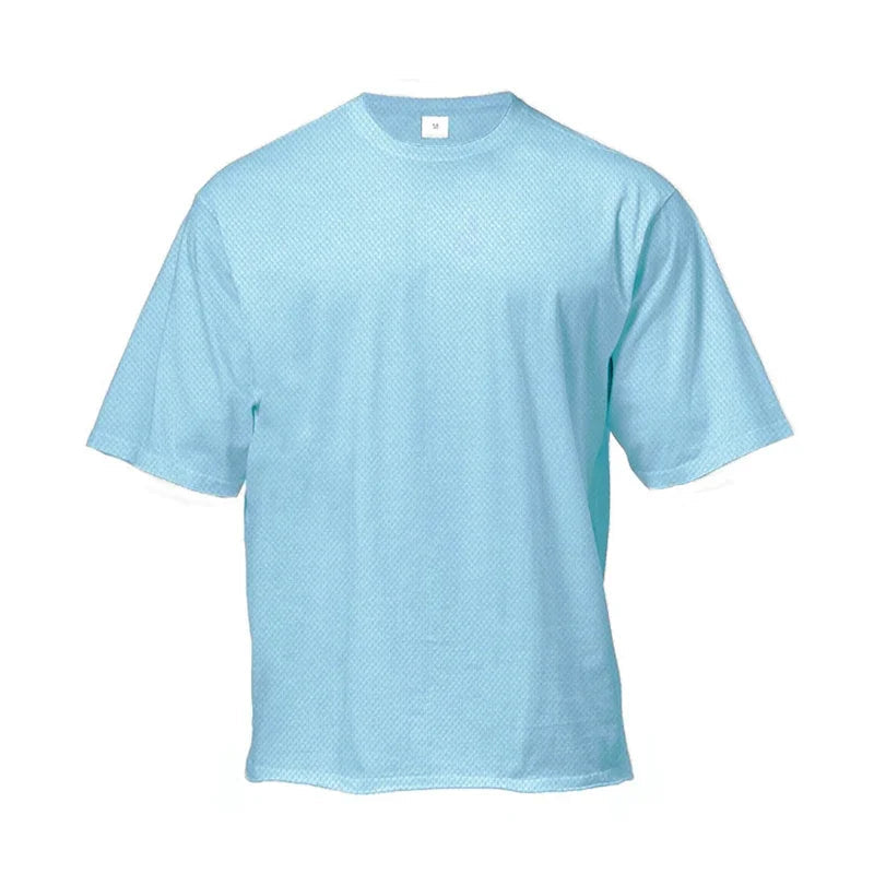 Oversized Loose Men's Running Sport T-Shirt Gym Bodybuilding Fitness Training Clothing Summer Mesh Short Sleeves Quick Dry Shirt ATFH