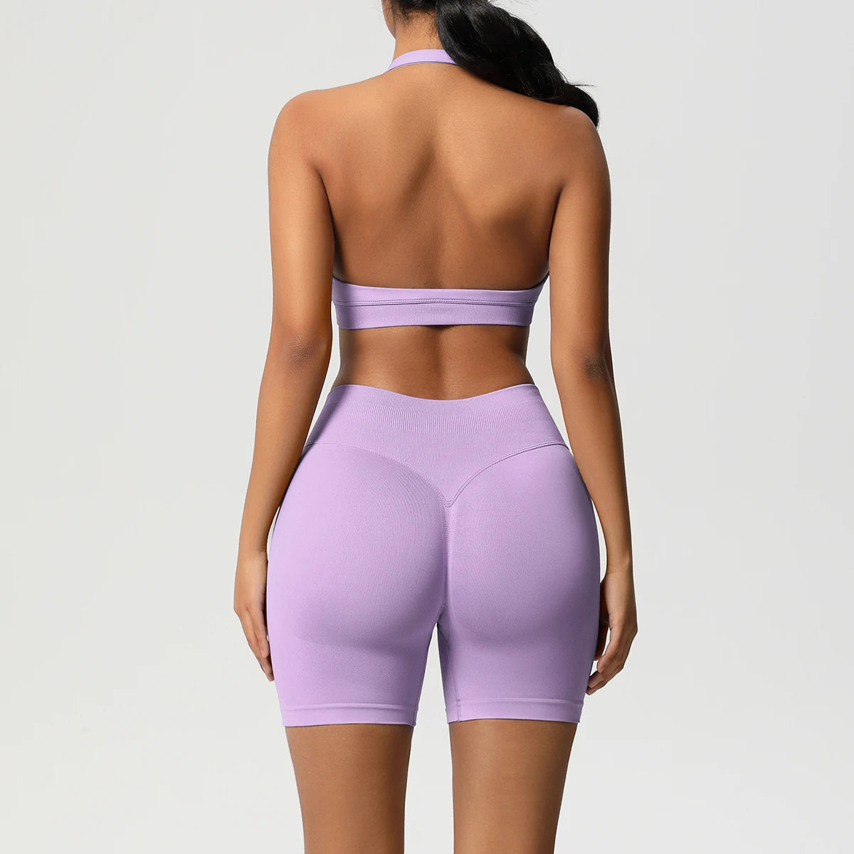 2PCS Sportswear Woman Sports Yoga Set Gym Clothes Yoga Suits For Women Tracksuits Sports Shorts Crossover Bra Gym Leggings - ATFH