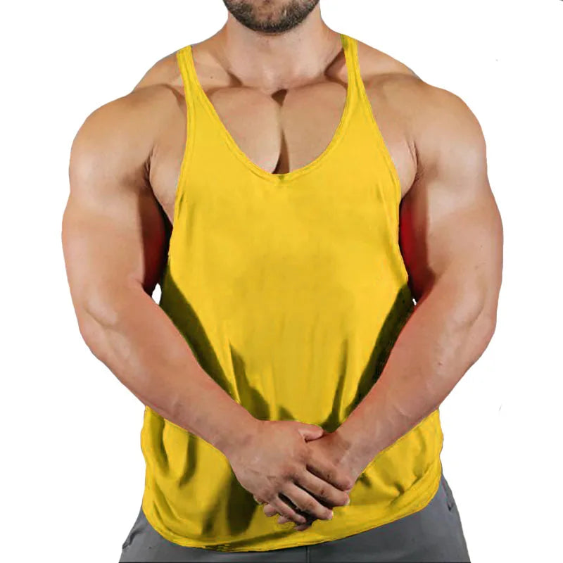 Hot Sale Gym Cotton Singlets Canotte Bodybuilding Stringer Tank Top NO PANI NO GAIN Fitness Shirt Muscle Guys Sleeveless Tanktop
