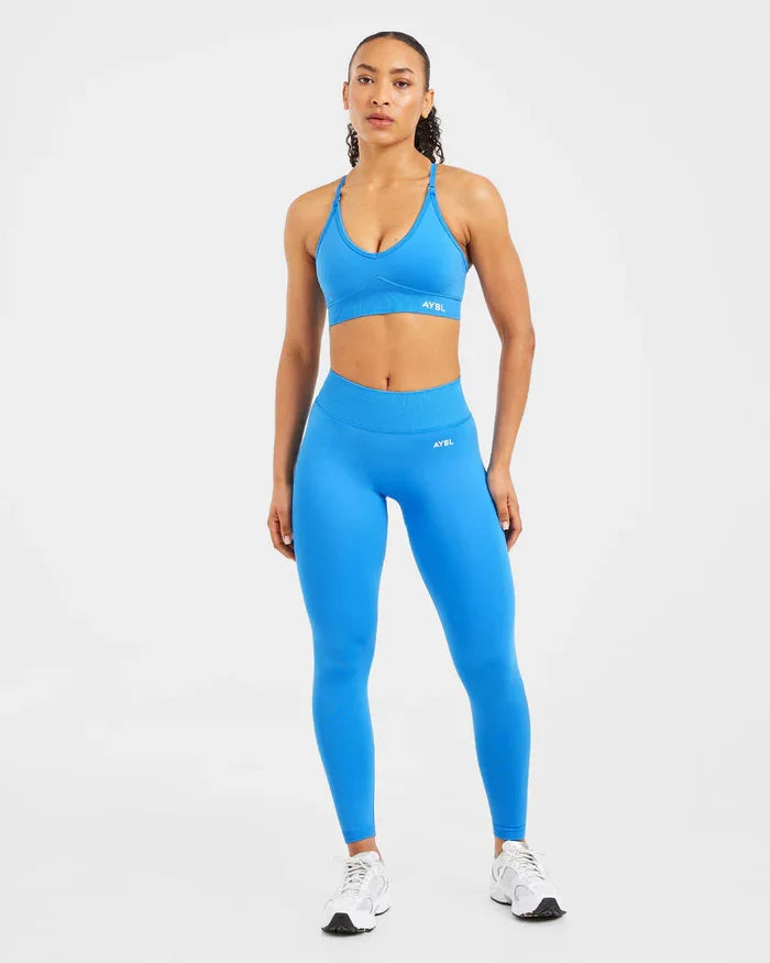 2 Pieces Set Adapt Seamless Strappy Sports Bra Leggings Set Yoga Fitness Set Women Workout Running Sports Leggings Gym Suit - ATFH