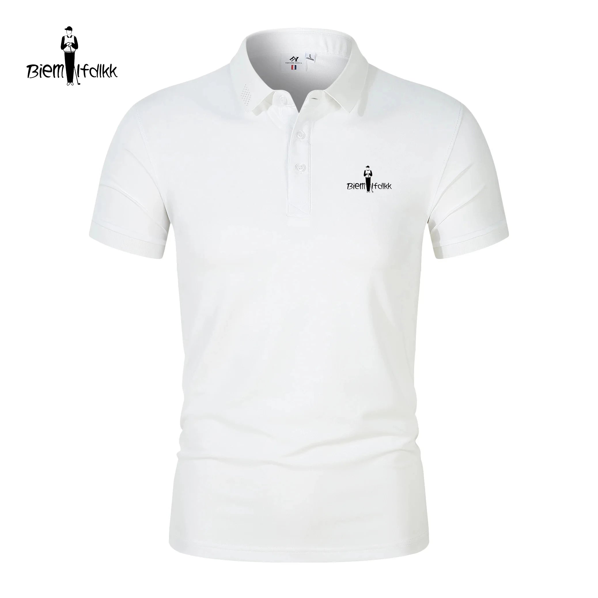 Summer short sleeved polo shirt men's casual style striped top T-shirt breathable cool high-end business 2024