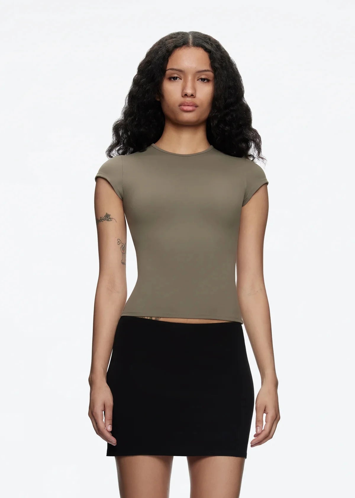 Tank Summer Women's Round-Neck Solid Color T-Shirt, a Baby Tee with a Great Fit, Slimming and Flattering, Made from Very Comfortable Fabric - ATFH