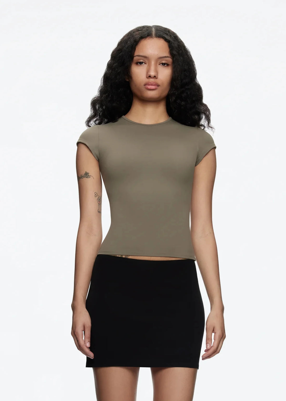 Tank Summer Women's Round-Neck Solid Color T-Shirt, a Baby Tee with a Great Fit, Slimming and Flattering, Made from Very Comfortable Fabric - ATFH