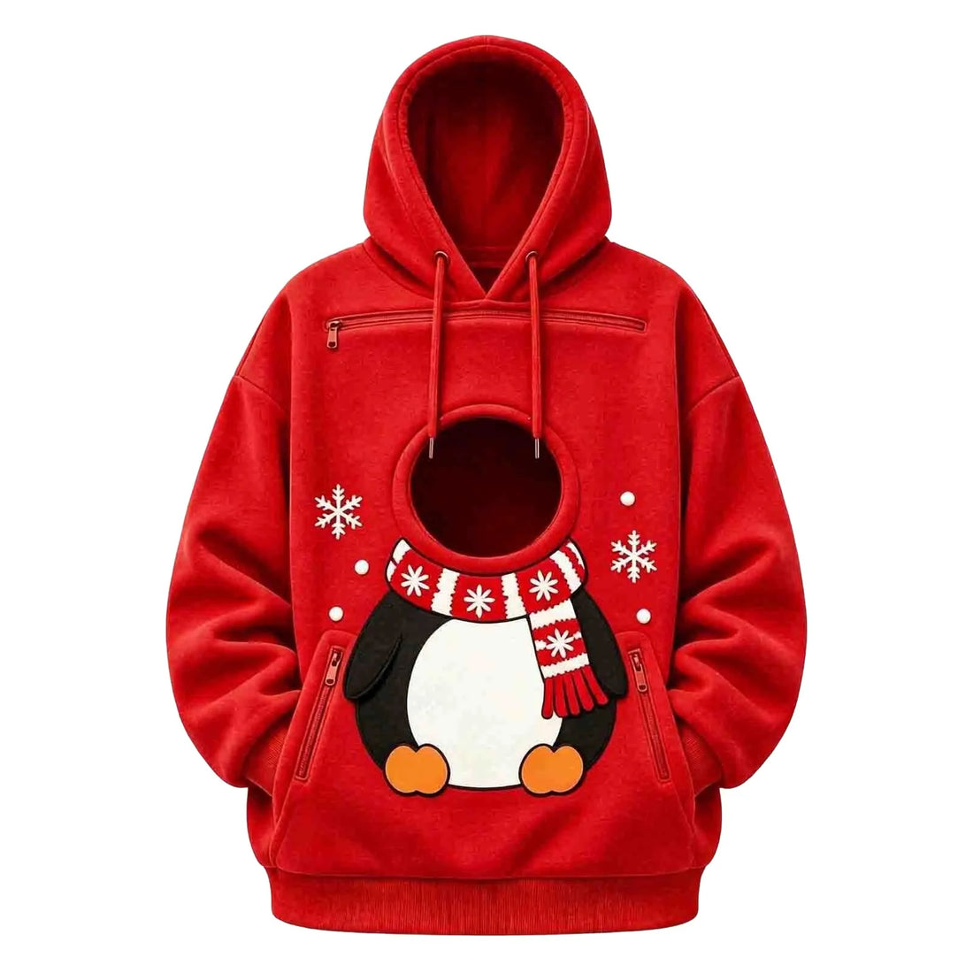 Kangaroo Dog Pet Holder Carrier Hoodie Men Women Matching Christmas Hoodie Funny And Cute Pattern Pet Pocket Hooded Sweatshirt