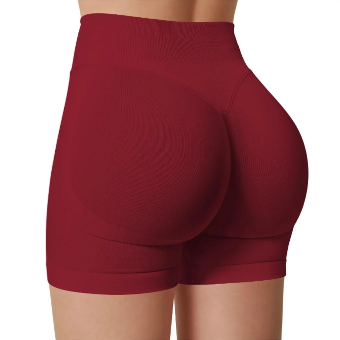 Summer High Waisted Yoga Shorts Fashionable and Sexy Running Fitness Pants Solid Color Yoga Leggings Tahsi Fashion House