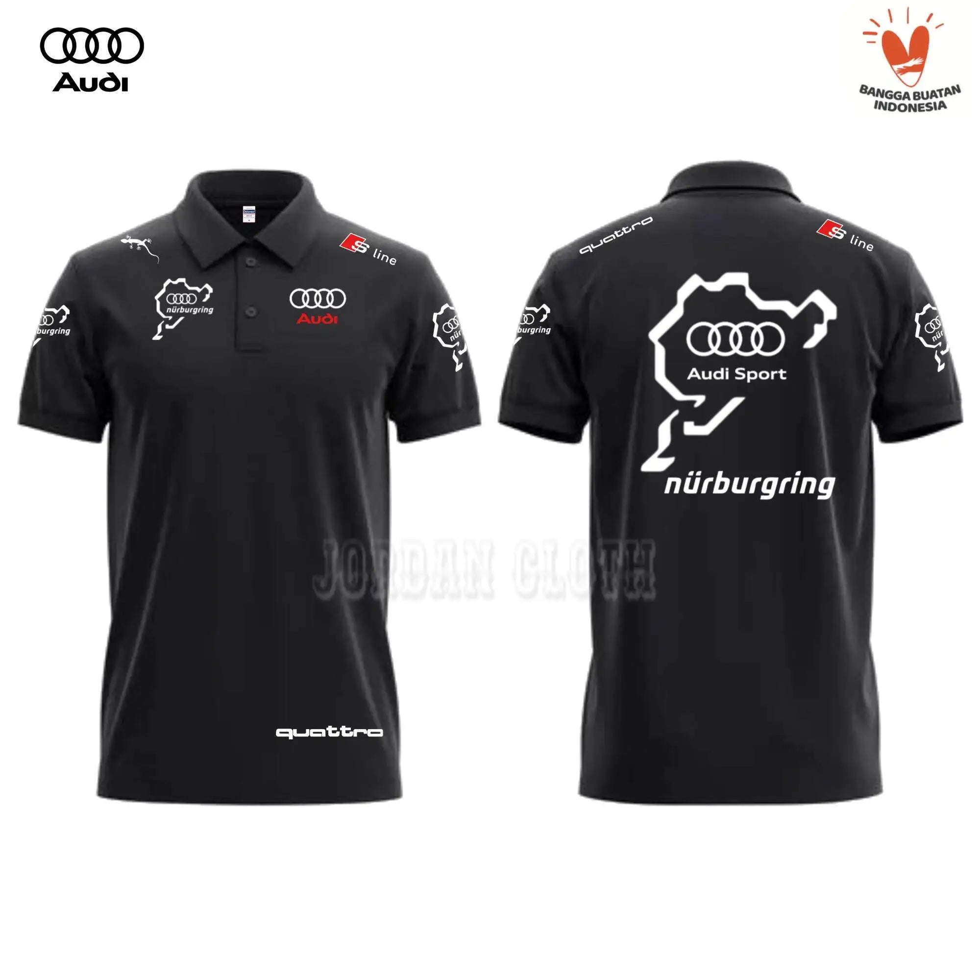 Polo Shirt T-shirt, Lapel, Audi Sport, N Ü Rburgring, Quattro, Fan, Fashion Polo Shirt T-shirt