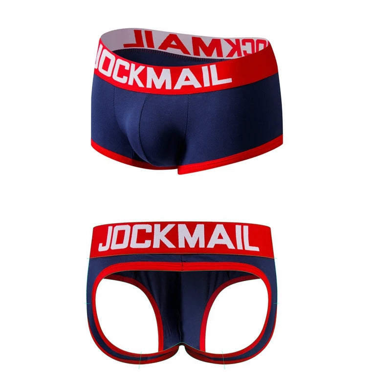 Mens Underwear Jockstrap Boxer Trunks Gay Penis Pouch Cueca Boxer Calzoncillos Hombre Man Boxer Shorts Sleepwear Gay Panties