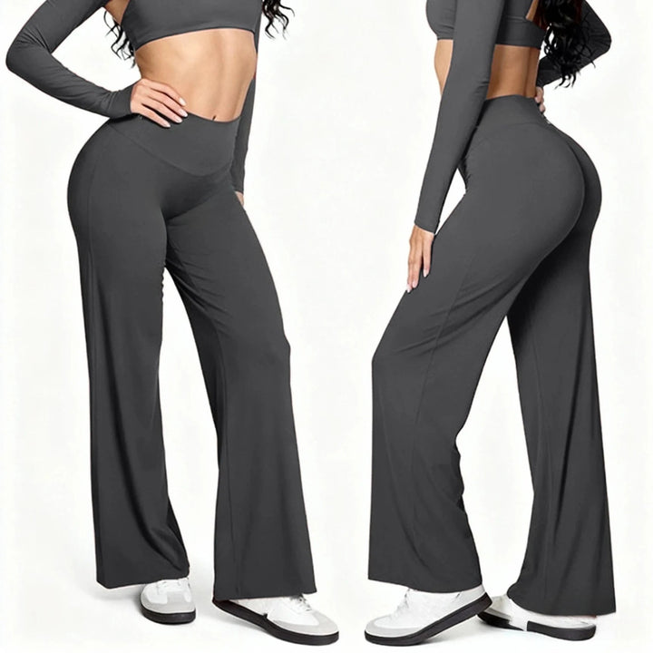 Mileegirl Strait-leg Women Yoga Pants Loose Fit Sports Toursers Soft Butter Active Wear Quick Dry Workout Pilates Warm Bottoms ATFH