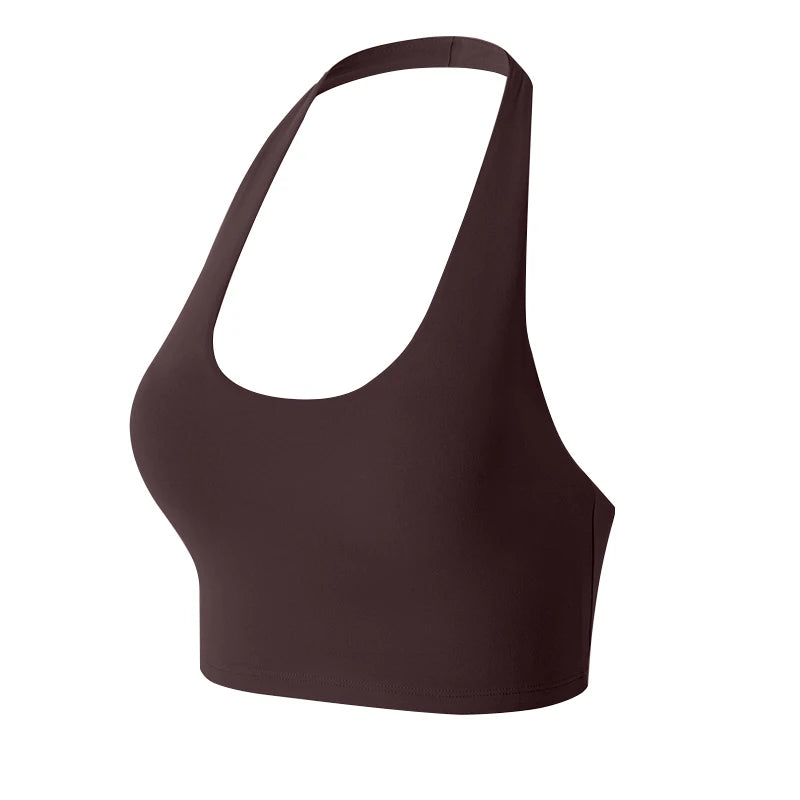 New Women's 2 Piece Yoga Suits Breathable Shockproof Yoga Hanging Neck Sport Bra High Waist Lifts Hips Yoga Pants Sportswear - ATFH