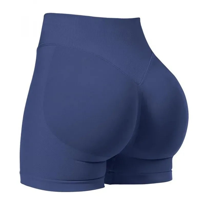Women's Seamless High Waist Gym Shorts Butt Lifting Slim Fit High Elastic Yoga Shorts for Fitness Training Running & Cycling
