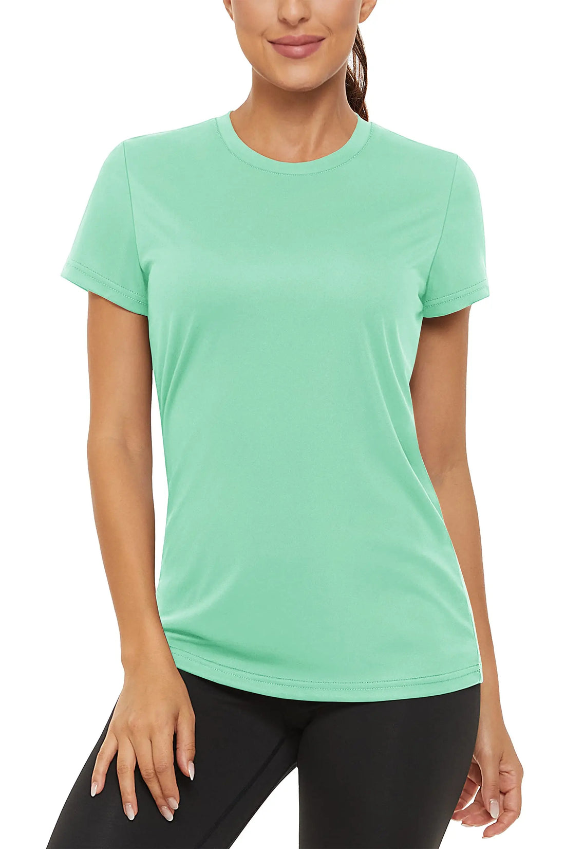 TACVASEN Summer Casual Performance T-shirts UPF 50+ Quick Dry Womens Sun Protection T-shirt Outdoor Running Swim Tee shirts Tops - ATFH