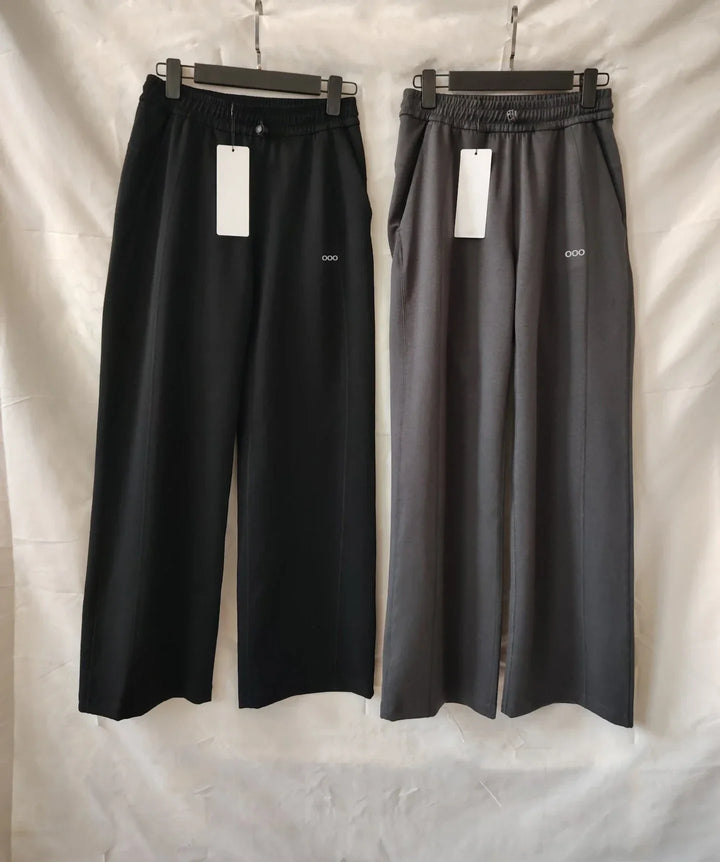2026 Women's Autumn New Elastic Waist Wide Leg Pants Loose and Comfortable Sports Fitness Casual Pants