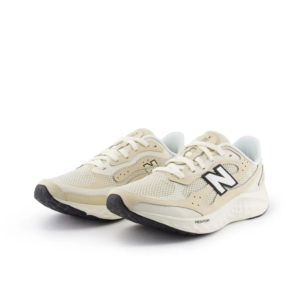 New Balance NB Fresh Foam Arishi v4 Men's Snug Lightweight Rebound Low-Top Casual Running Shoes, Off-White MARISTC4