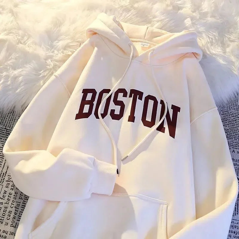 New  Print Hoodie Sweatirt Winter Loose Outerwear Overhead Clothing Spring Autumn  sweatshirt anime hoodie winter clothes women - ATFH