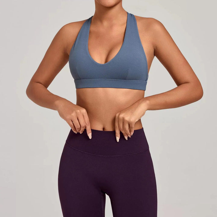 New Arrival Sports Sexy Bra Women Support Push-up Open Cross Strap Back Gym wear Fitness Sports Underwear Yoga Workout Underwear - ATFH