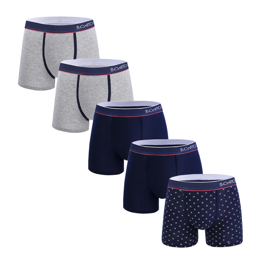 5pcs Sexy Boxers Man Cotton Underpants Mens Gifts Print Boxer Shorts Men Underwear Pack Male Square Boxershorts