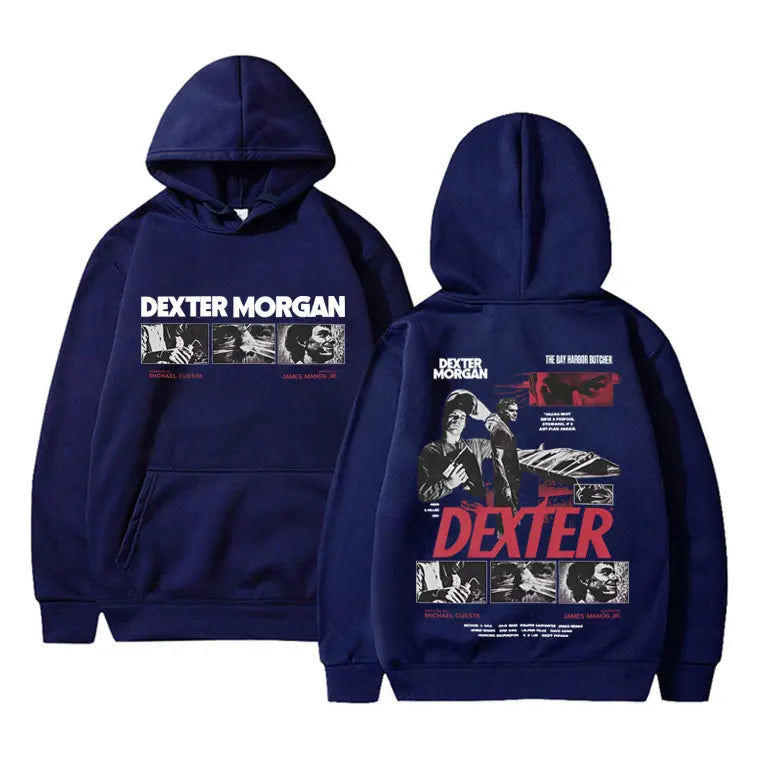 TV program Dexter Morgan The Bay Harbour Butcher Men's hoodie Casual hoodie Retro fashion Y2K Comfortable Sweatshirt - ATFH