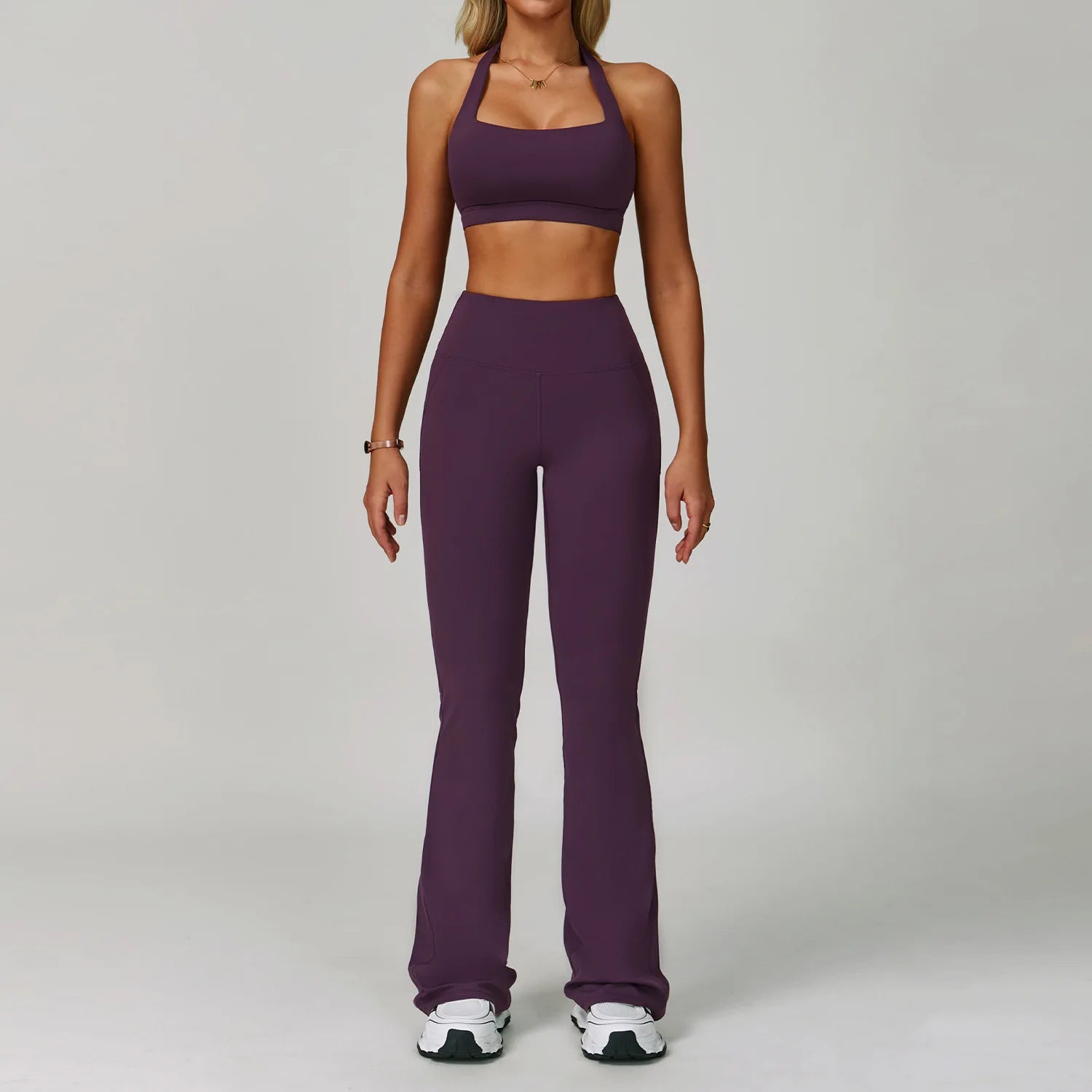 2 Piece Set Women's Tracksuit Fitness Clothes Yoga Sets Sportswear Workout Bra High Waist Leggings Set Gym Clothing Sports Suits - ATFH