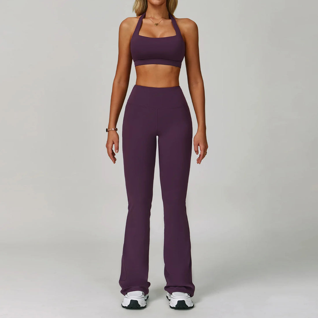 2 Piece Set Women's Tracksuit Fitness Clothes Yoga Sets Sportswear Workout Bra High Waist Leggings Set Gym Clothing Sports Suits - ATFH