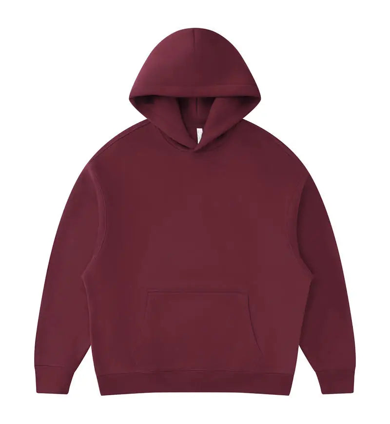 01 400GSM Hoodies Basic Fleece 20+ Colors Men Women Long Sleeve Oversized Hooded  Wholesale Sportswear Soft Unisex Jogging - ATFH