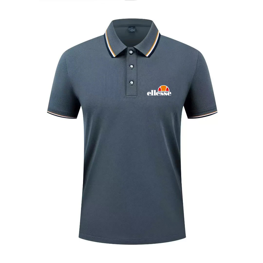 2026 New Men's Casual Solid Color Short Sleeved Polo Shirt Summer Fashionable and Comfortable Versatile Top