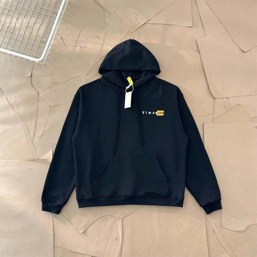 2025FW Best Vesion VTRN HUB Website Logo Printed Women Men Hooded Sweatshirt Hoodies Hiphop Oversized Men Cotton Hoodie Pullover - ATFH