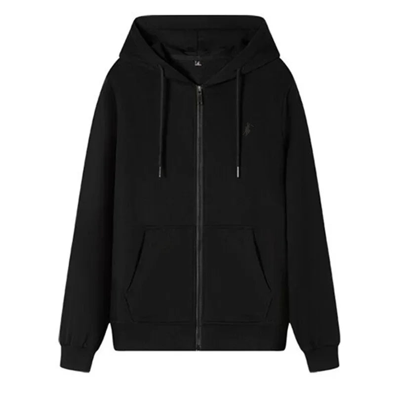 New Autumn Casual Men's Clothing: Long-sleeved Men's Jackets, Loose Zipper Jackets, Men's Outdoor Jogging and Fitness Jackets - ATFH
