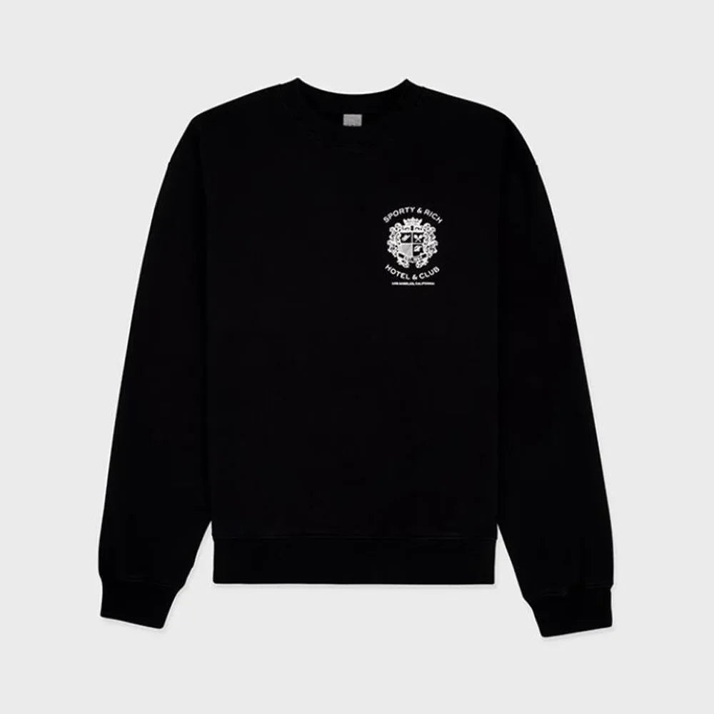 American Vintage Sport Make Your Health Terry Cotton Crewneck Pullover Unisex Men Women Autumn Loose Casual 80s Cool Sweatshirts - ATFH