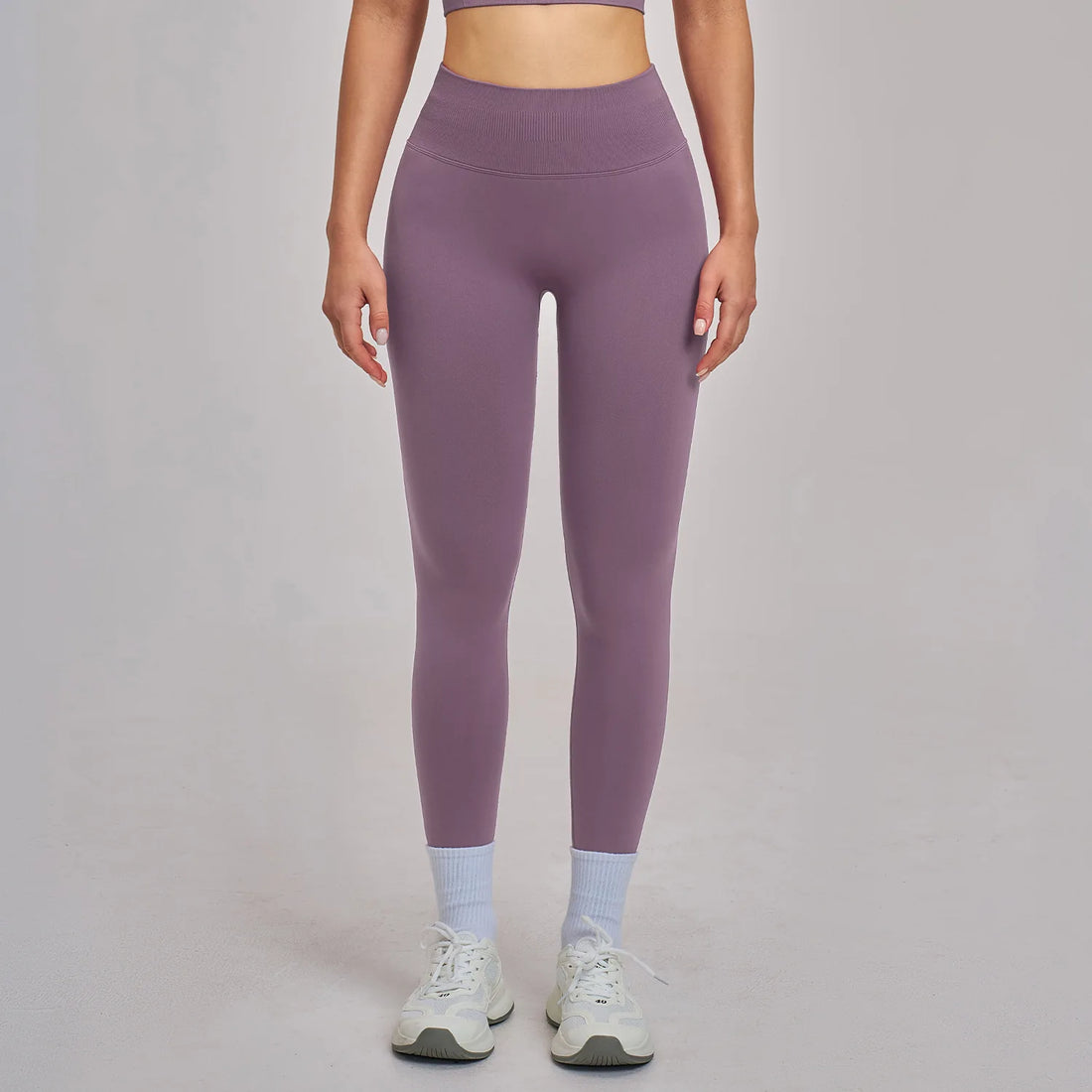 Customized LOGO women's peach buttocks seamless belly tight yoga pants running sports quick-drying fitness trousers - ATFH