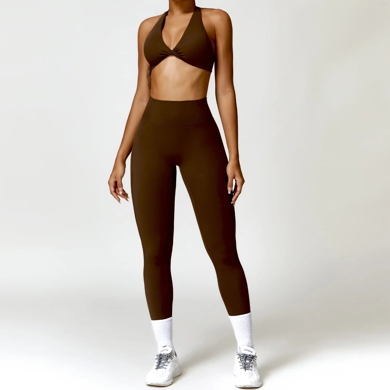 Women Seamless Yoga Set 2PCS Gym Workout Clothes for Female Push Up Bra High Waist Leggings Sexy Fitness Sportswear Sports Suits - ATFH