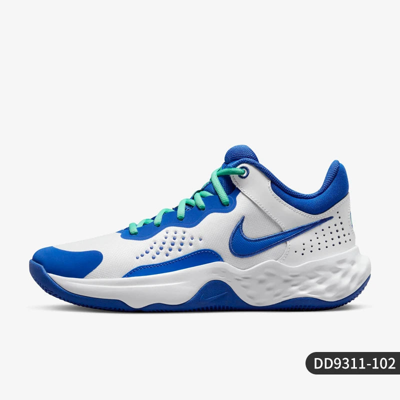 Nike Official Authentic Sports Men's Lace-Up Thick-Sole Wear-Resistant Cushioned Basketball Shoes DD9311-102 ATFH