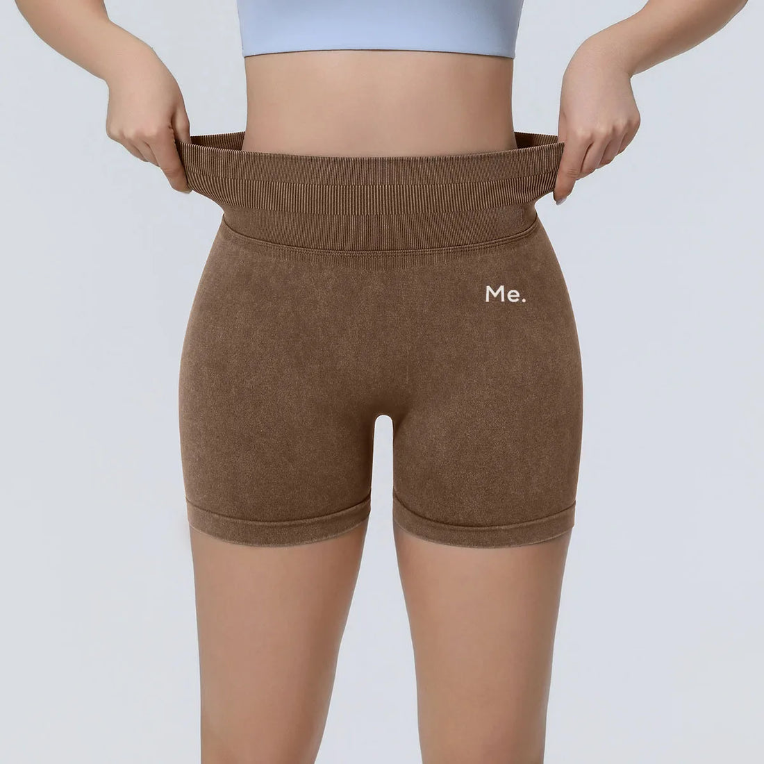 BetterMe High Waist Yoga Shorts Women Sand Washed Yoga Shorts Workout Shorts Fitness Yoga Lift Butt Fitness Yoga Gym Running Sho