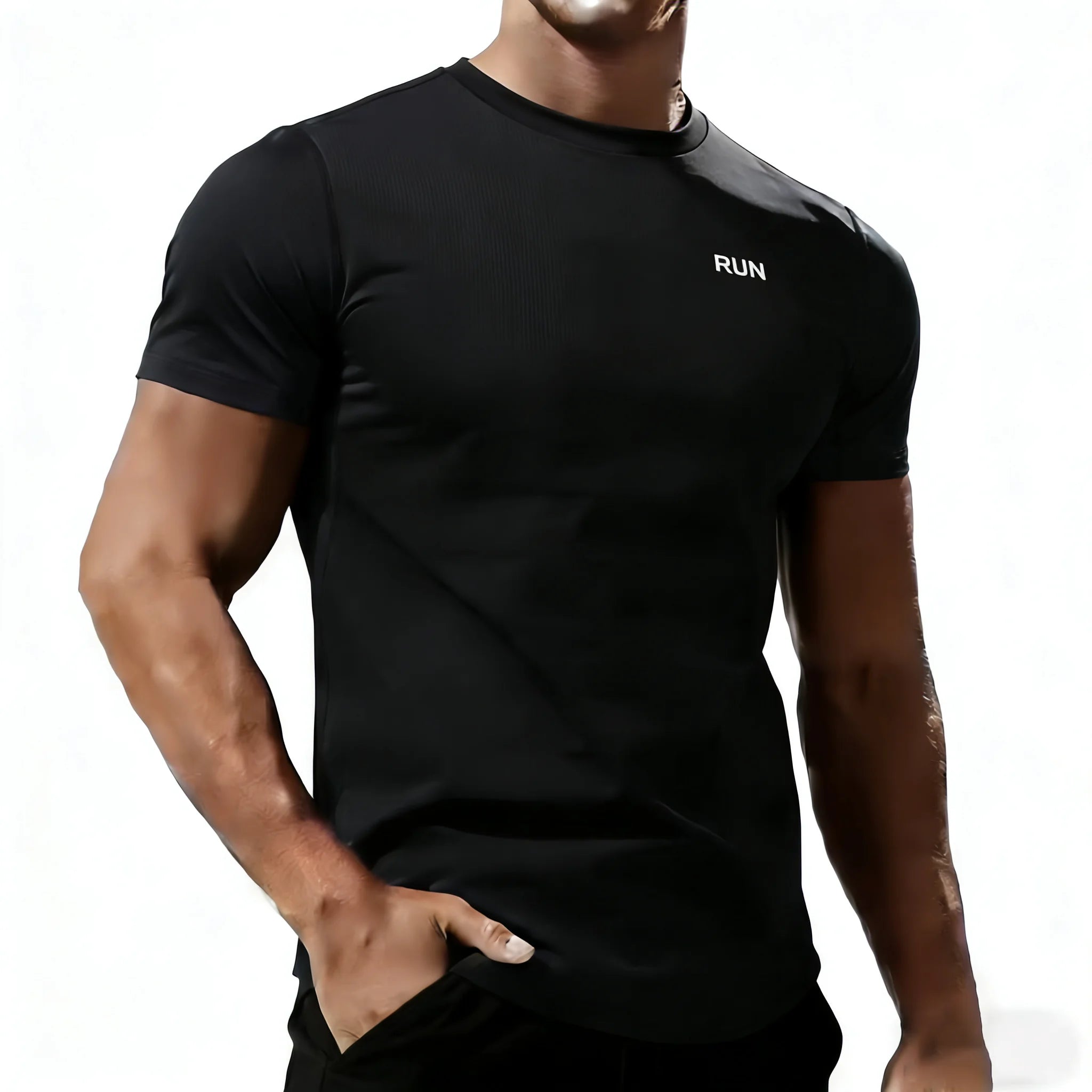 2026 Men's Casual T Shirt Summer Ice Silk Male Tshirt Quick Dry Homme Tops Tee Gyms Fitness Clothing Fashion T-shirt For Men