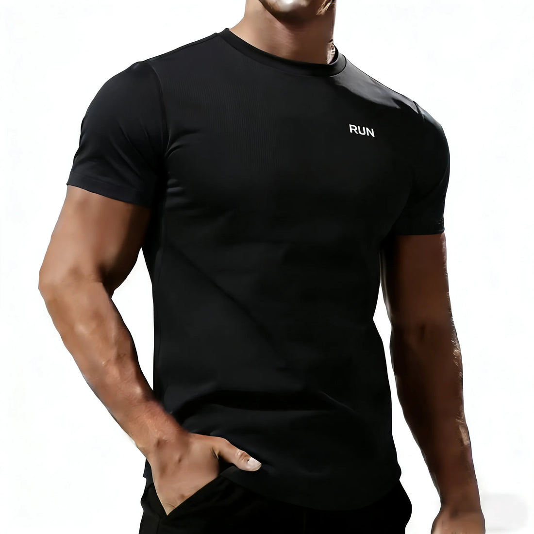 2026 Men's Casual T Shirt Summer Ice Silk Male Tshirt Quick Dry Homme Tops Tee Gyms Fitness Clothing Fashion T-shirt For Men