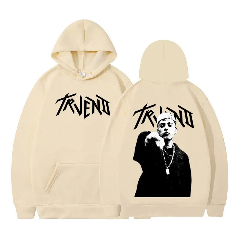 Rapper Trueno Album Tour 2025 Punk Hoodie Fashion Men's Women Sweatshirts Long-sleeved Hip-hop Loose Casual Oversized Pullover
