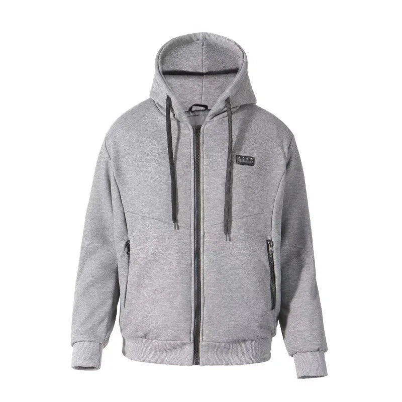 23 Areas Intelligent USB Heating Hoodie for Men Women Electric Smart Heating Fleece Liner Heated Sweatshirt Outdoor Sportswear - ATFH