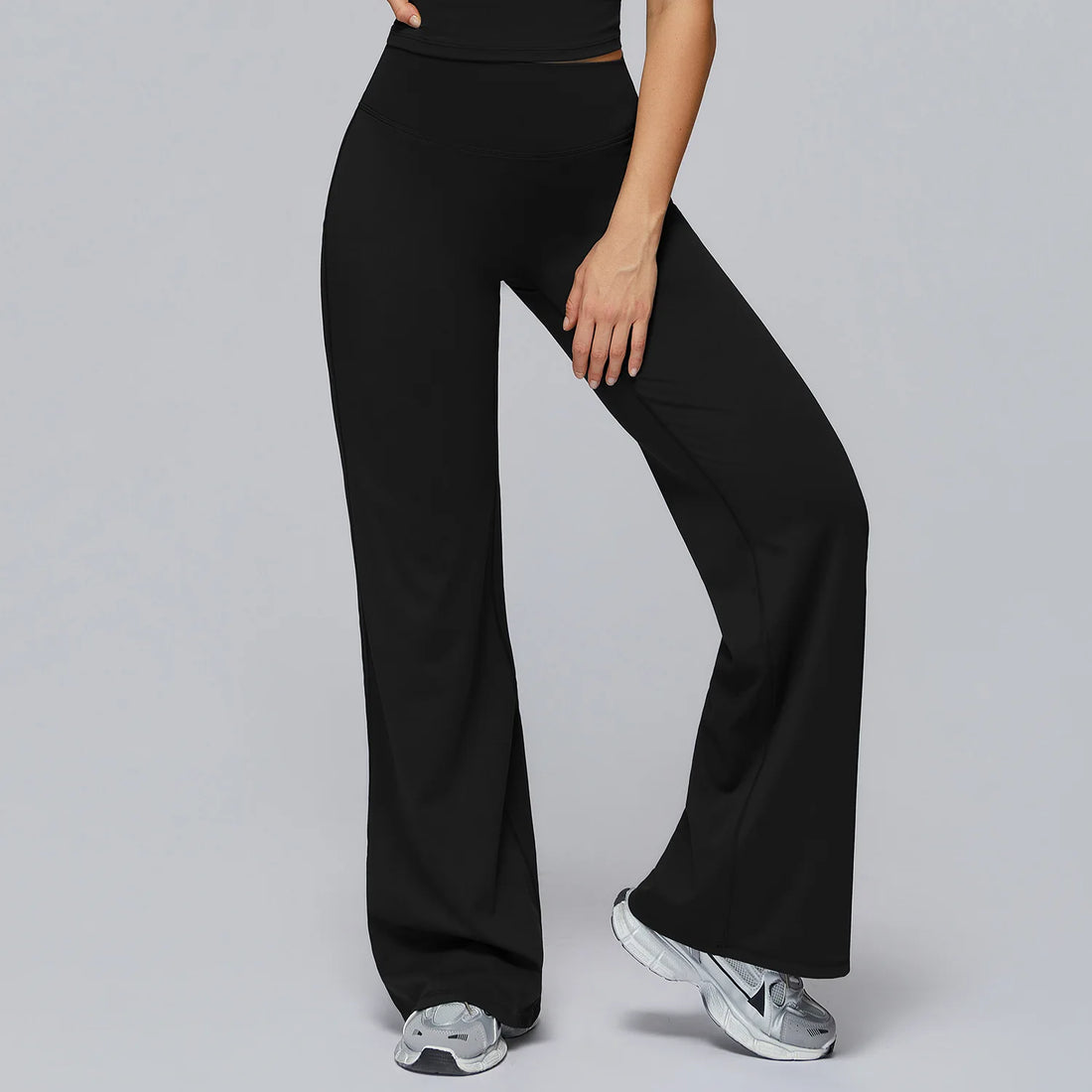Yoga Pants Flare Leggings Women High Waist Wide Leg Pants Gym Women Fitness Sports Flared Pant Dance Trousers Women shaped Hip - ATFH