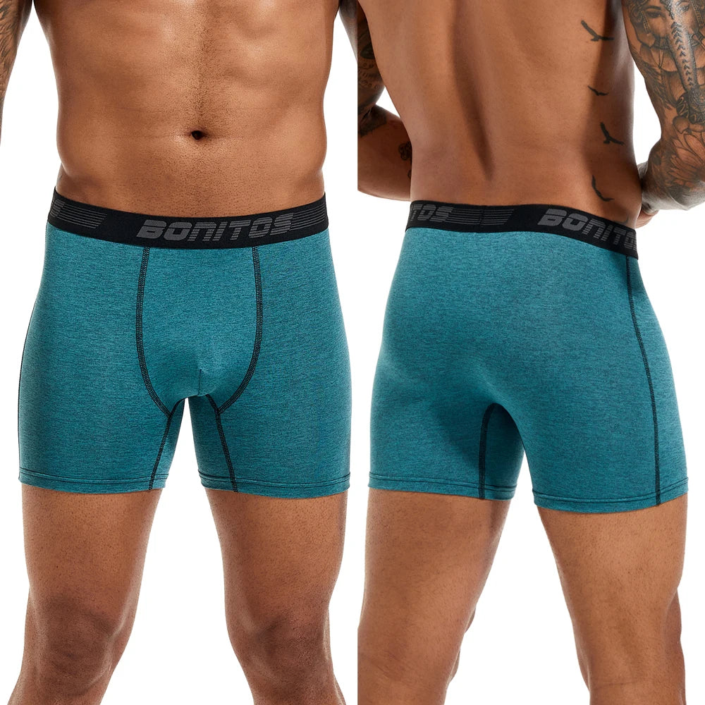 4pcs Men's Panties Sexy Underpants Mens Polyester Boxer Short Brand Underwear For Man Boxers Breathable Trunks M-XXXXL