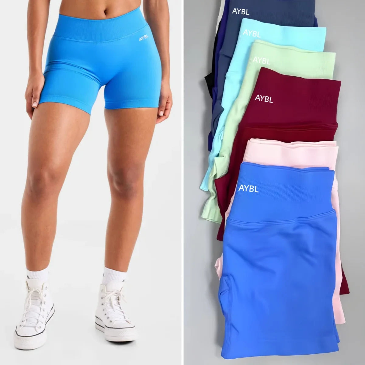 New Release Shorts Low Waist Seamless Yoga Shorts Scrunch Bum Gym Shorts Women Workout Biker Stretch Fitness Shorts Tahsi Fashion House
